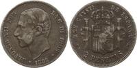 Spanien, Königreich 2 Pesetas Alfonso XII., 1874 - 1885 -