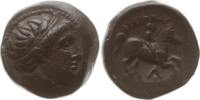 Makedonien Bronze Philipp II., 359 - 336, unbest. Münzstätte, Beizeichen Lambda über Punkt -