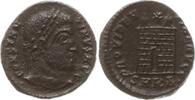 Römische Kaiserzeit AE 18 (Follis) Constantinus I., 307 - 337, Cyzicus, Tor mit zwei Türmen, oben Stern -