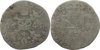 1/4 Patagon 1645 Spanische Niederlande, Brabant Philipp IV. von Spanien, 1621 - 1665 Schön