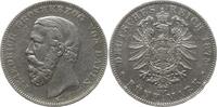 Kaiserreich Deutschland, Großherzogtum Baden 5 Mark Friedrich I., 1856 - 1907, A ohne Querstrich -