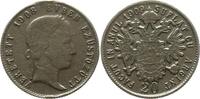Österreich, Kaiserreich Versilberter Messigjeton zu 20 Kreuzer 1909 Im Stile eines 20 Keuzer Stücks aus der Zeit Ferdinand I., Spielmarke? Sehr s...