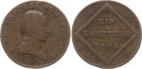 Salzburg, Kurfürstentum 1 Kreuzer Ferdinand, 1803 - 1806 -
