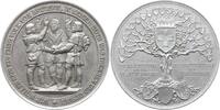 Schweiz Aluminiummedaille auf die 600-Jahrfeier des Bundes der 3 Waldstädte, Rütlischwur, Wappenbaum -