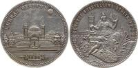 Deutschland, Kaiserreich, Preußen, Königreich Versilberte Bronzemedaille 1896 Wilhelm II, 1888 - 1918, Gewerbeausstellung, Hurrah Berlin, Fesselb...