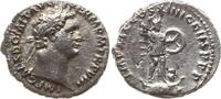 Römische Kaiserzeit, Rom Denar Domitian, 81 - 96, belorb. Kopf n.r. / Minerva mit erhobenem Speer und Schild -