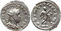 Römische Kaiserzeit, Rom Antoninian Philipp II. als Caesar, 244-247, Philipp n.r. in Feldtracht mit Lanze u. Globus -