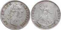 Frankreich, Königreich, Stadt Paris Silberjeton Louis XV., 1715 - 1774, Preis der Académie Royale, Bel. Büste mit langem Hals -