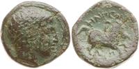 Makedonien Bronze Philipp II., 359 - 336, Kopf des Apollo n.r., Reiter mit Pferd n.r. -