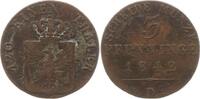 Preußen, Königreich 3 Pfennig Friedrich Wilhelm IV., 1840 - 1861, Düsseldorf -