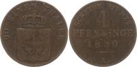 Preußen, Königreich 4 Pfennig Friedrich Wilhelm IV., 1840 - 1861 -