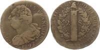Frankreich, Constitution 2 Sols Lille, Glockenmetall (mdc), 1er sem. -