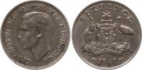 Australien 6 Pence George VI., 1936 - 1952 -