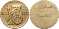 Schweiz - Eidgenossenschaft Vergoldete Bronzemedaille v. Paul Kramer, Neuchatel, BAKS, wohl anlässlich einer Tagung oder Jubiläum -
