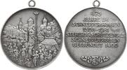 Tragbare versilberte Bronzemedaille 1981 Stadt Nürnberg 475-Jahrfeier der Stahlbogenschützen im Schneppergraben, Vogelbaum, Schießplatz Selten, v...