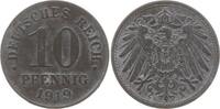 Kaiserreich Deutschland 10 Pfennig Zink -
