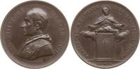 Vatikan Bronzemedaille Leo XIII., 1878 - 1903, von Bianchi, auf das heilige Jahr -