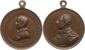 Vatikan Tragbare Bronzemedaille Leo XIII., 1878 - 1903, v. Bianchi, auf Kardinal Carolus Borromäus, 1538 - 1584 -