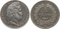 Frankreich, Königreich 1/4 Franc Louis Philippe, 1830 - 1848, Paris -