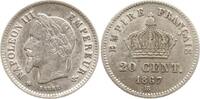Frankreich, Kaiserreich 20 Centimes Napoleon III., 1852 - 1870, Straßburg -