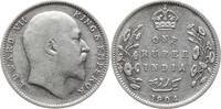 Indien 1 Rupie Edward VII., 1901 - 1910 -