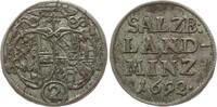 Salzburg, Erzbistum 2 Kreuzer Landmünze (1/2 Landbatzen) Johann Ernst von Thun und Hohenstein, 1687 - 1709 -