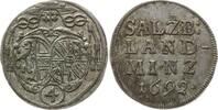 Salzburg, Erzbistum 4 Kreuzer Landmünze (Landbatzen) Johann Ernst von Thun und Hohenstein, 1687 - 1709 -