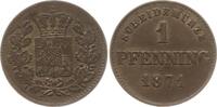 Bayern, Königreich 1 Pfennig Ludwig II., 1864 - 1886 -