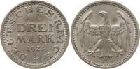 Deutsches Reich, Weimarer Republik 3 Mark Randschrift: EINIGKEIT UNRECHT UND FEREIHEIT -