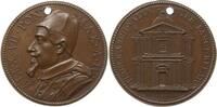 Kirchenstaat Bronzemedaille Alexander VII., 1655-1667, v. G. Morone, a.d. Kirche San Tommaso di Villanova -