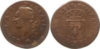 Frankreich, Königreich 1 Sol Ludwig XVI., 1774 - 1793, Paris, Leopard, 1er sem. -