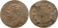 Frankreich, Constitution 12 Deniers Dijon, Glockenmetall -