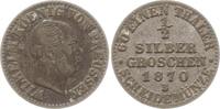 Preußen, Königreich 1/2 Silbergroschen 1870 B Wilhelm I., 1861 - 1888 Sehr schön, Patina