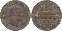 Preußen, Königreich 1 Silbergroschen 1872 C Wilhelm I., 1861 - 1888 Sehr schön, min. fleckige Patina