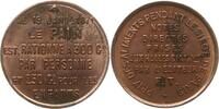 Frankreich, Gouvernement de la Défense Nationale Module de 10 Centimes Siège de Paris, auf die Rationierung von Brot auf 300 g pro Person -