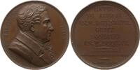 Frankreich, Königreich Bronzemedaille 1823 v. Wolf, auf den britischen Staatsmann Charles James Fox, 1749 - 1806 Besser als vorzüglich