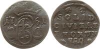 Polen, Königreich, Stadt Thorn Schilling (Solidus) August III., 1733 - 1763, (Friedrich August II von Sachsen) -