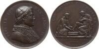 Kirchenstaat Bronzemedaille Pius IX., 1846-1878, v. Cerbara u. Girometti, Fußwaschung am Gründonnerstag -