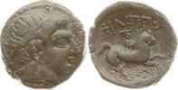 Makedonien Bronze Philipp II., 359 - 336, Apollokopf n.r., Reiter/Pferd n.r., Beizeichen N -