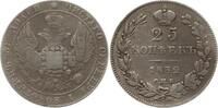 Russland, Kaiserreich 25 Kopeken Nikolaus I., 1825 - 1855, St. Petersburg -