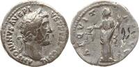 Römische Kaiserzeit Denar Antoninus Pius, 138-161, Aequitas steht n.l., hält Füllhorn und Waage -