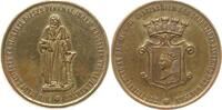 Lauingen, Stadt Vergoldete Bronzemedaille Auf die Errichtung des Denkmals für Albertus Magnus -