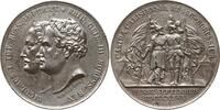 Brandenburg-Preußen Silbergussmedaille Friedrich Wilhelm III., v. Held bei Loos, auf die Truppenschau bei Kalisch -