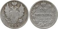 Russland 20 Kopeken Alexander I., 1801 - 1825, St. Petersburg -