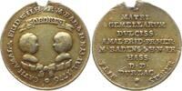 Baden-Durlach, Markgrafschaft Vergoldeter Silberabschlag vom Dukatenstempel Karl Friedrich, 1746 - 1811, auf die Geburt seiner Zwillings - Enkelinnen -