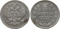 Russland, Kaiserreich 20 Kopeken Alexander II., 1855 - 1881, St. Petersburg -
