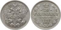 Russland, Kaiserreich 20 Kopeken Alexander II., 1855 - 1881, St. Petersburg -