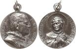 Kirchenstaat Kleine tragbare versilberte Bronzemedaille Pius XI., 1922 - 1939, v. Deposé bei Kissing, S. JOANNES BOSCO - ORA PRO NOBIS! -