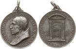 Vatikan Kleine tragbare versilberte Bronzemedaille Pius XII., 1939 - 1958, v. Mistruzzi, auf das Heilige Jahr -