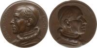 Vatikan Hohlgeprägte Bronzemedaille Pius XII., 1939 - 1958, auf das Heilige Jahr -